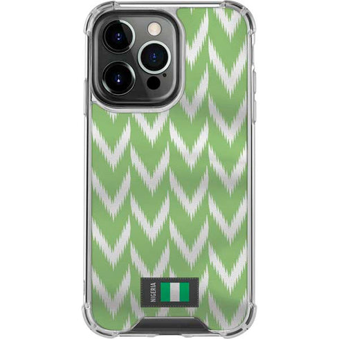 Nigeria Soccer Flag iPhone 15 Pro Clear Case